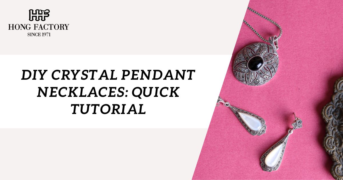 DIY Crystal Pendant Necklaces: Quick Tutorial