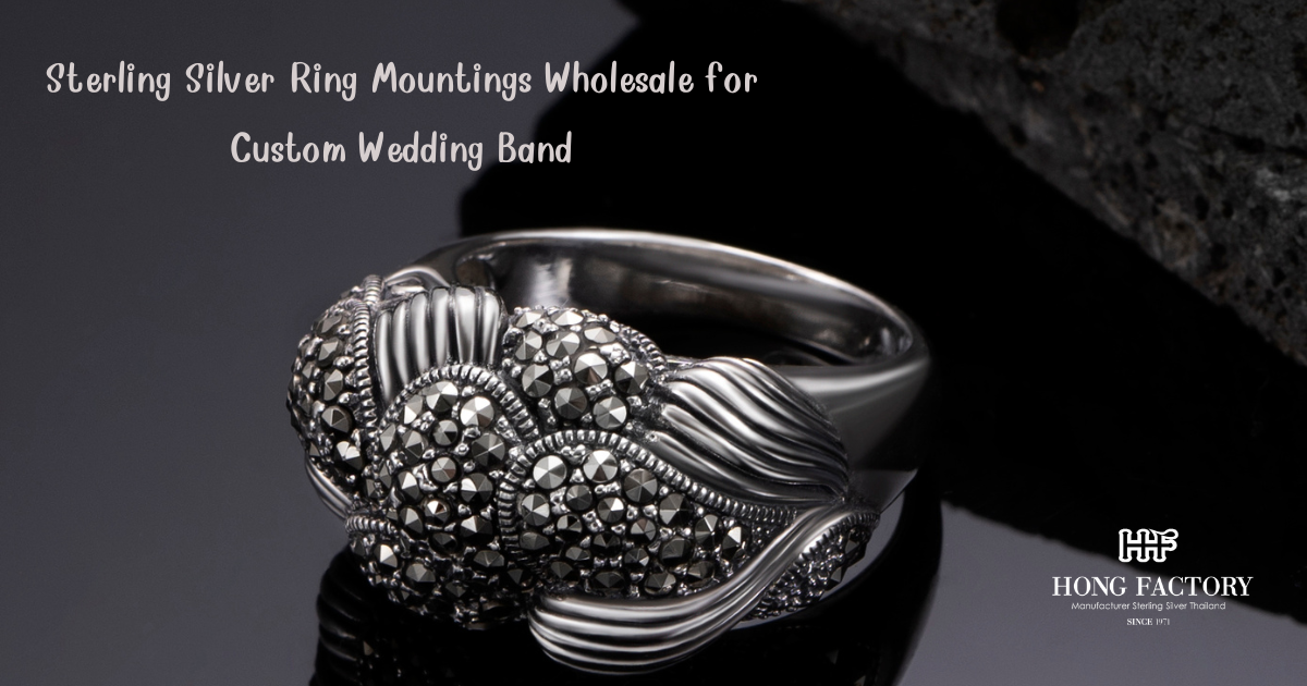 Sterling Silver Ring Mountings Wholesale for Custom Wedding Band