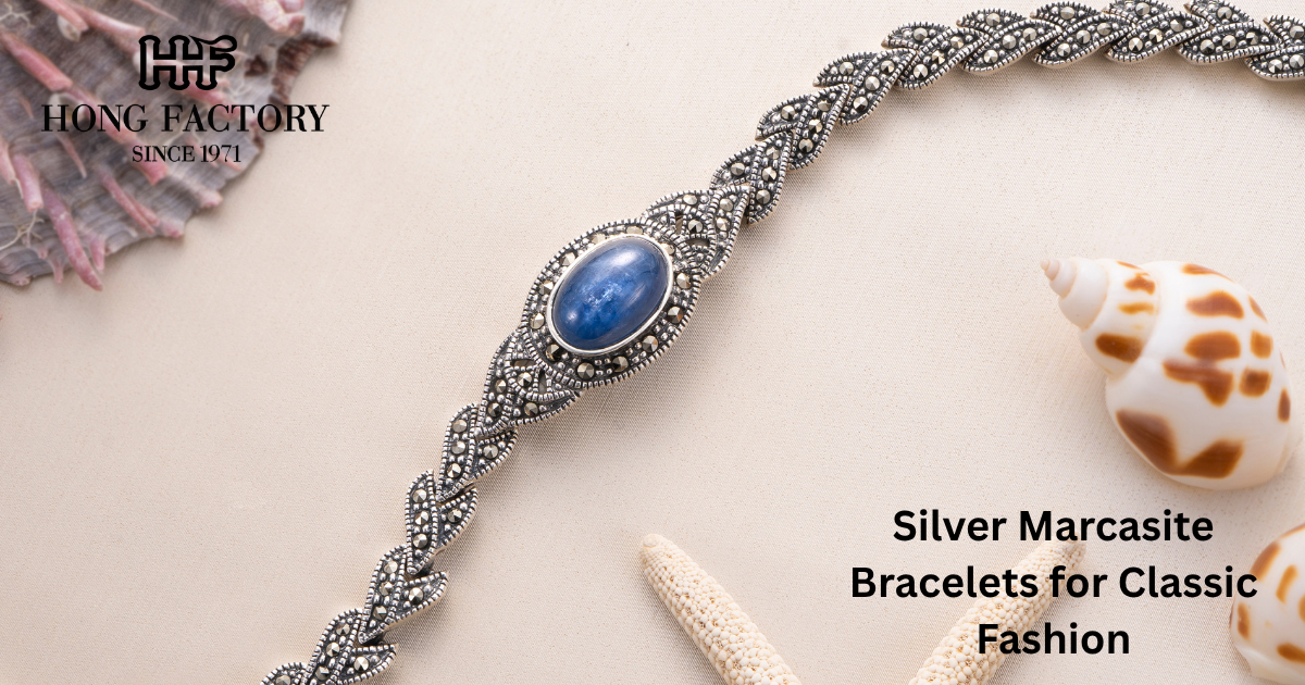 Silver Marcasite Bracelets for Classic Fashion